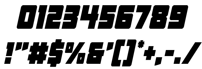 Liberty Legion Condensed Italic Font OTHER CHARS