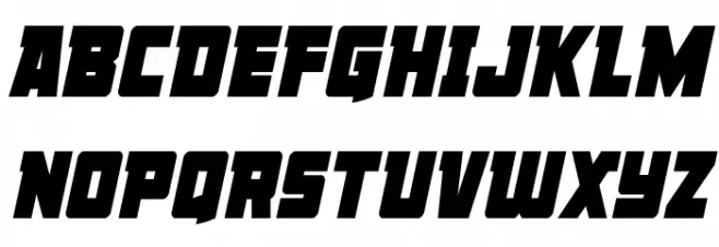 Liberty Legion Condensed Italic Polices MAJUSCULES