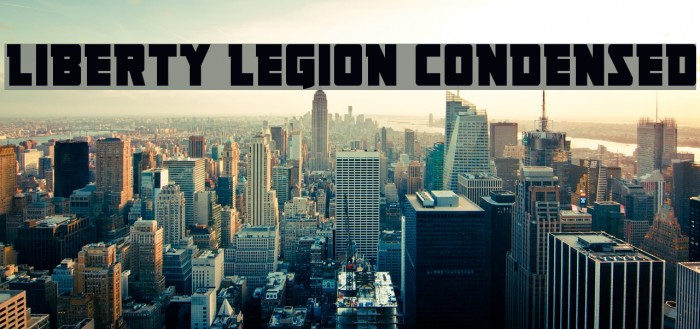 Liberty Legion Condensed Font examples