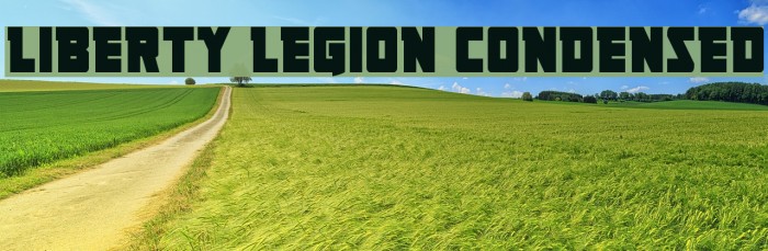 Liberty Legion Condensed Font examples