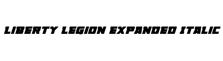 Liberty Legion Expanded Italic Font
