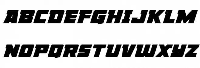 Liberty Legion Expanded Italic 字体 大写