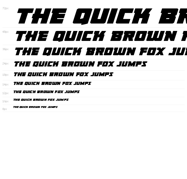 Liberty Legion Expanded Italic Waterfall