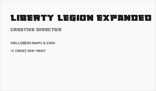Liberty Legion Expanded Business Card