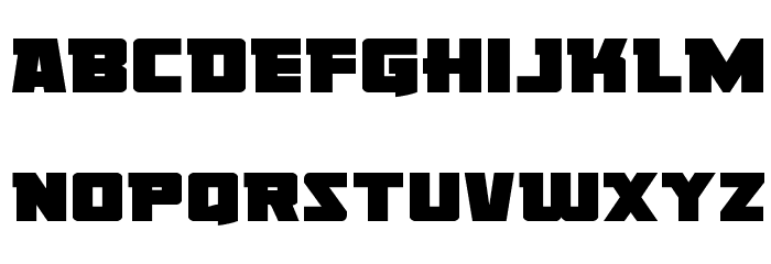 Liberty Legion Expanded Font LOWERCASE