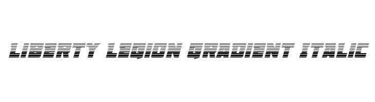 Liberty Legion Gradient Italic  Fuentes Gratis Descargar
