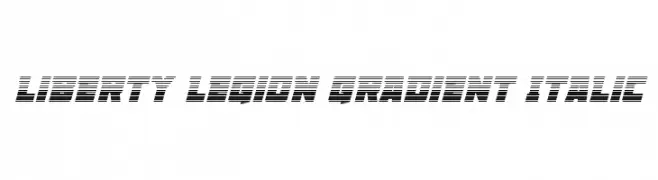 Liberty Legion Gradient Italic  Frei Schriftart Herunterladen