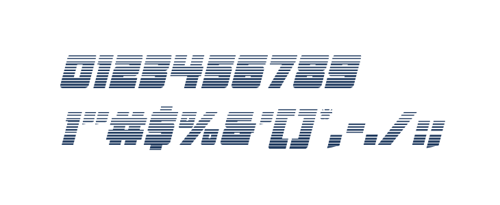 Liberty Legion Gradient Italic Other Characters
