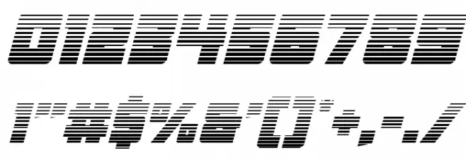 Liberty Legion Gradient Italic Font OTHER CHARS