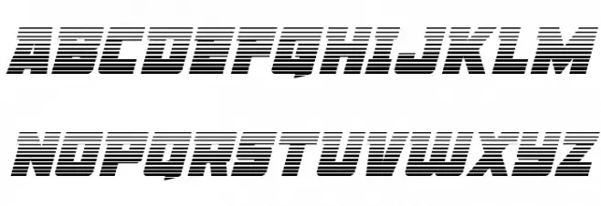 Liberty Legion Gradient Italic 字体 大写