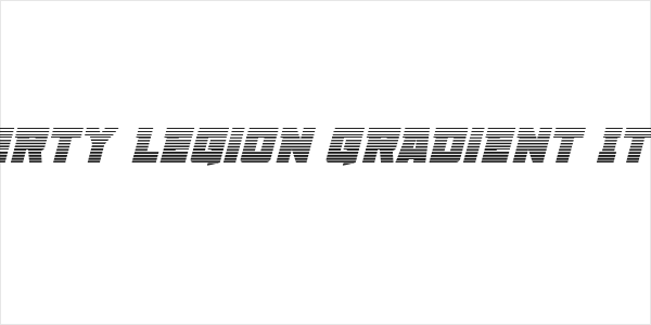 Liberty Legion Gradient Italic Logo