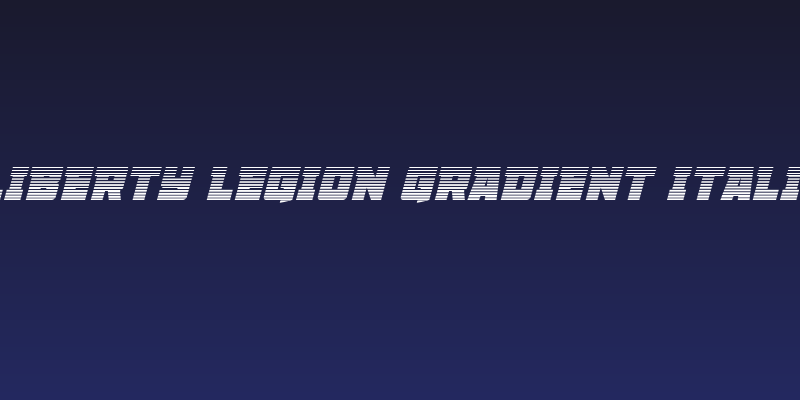 Liberty Legion Gradient Italic Social Header