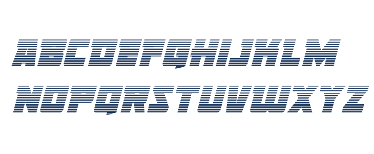 Liberty Legion Gradient Italic Lowercase
