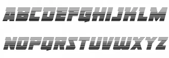 Liberty Legion Gradient Italic Schriftart Kleinbuchstaben