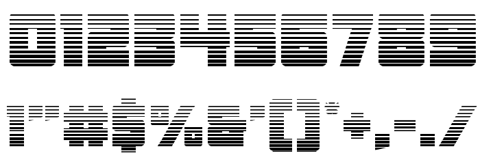 Liberty Legion Gradient Font OTHER CHARS