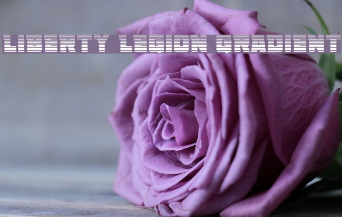 Liberty Legion Gradient Font examples