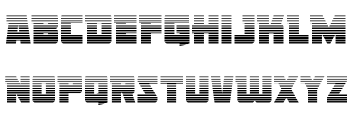 Liberty Legion Gradient Font LOWERCASE
