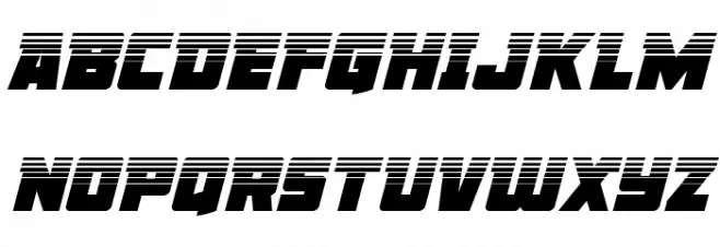 Liberty Legion Halftone Italic 字体 大写