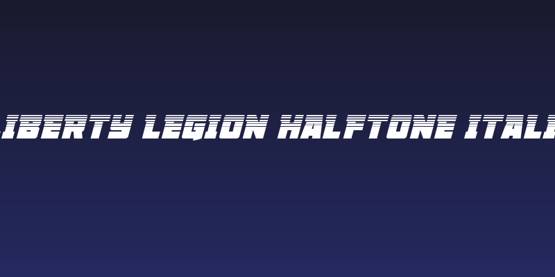 Liberty Legion Halftone Italic Social Header