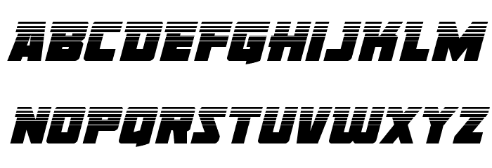 Liberty Legion Halftone Italic Font LOWERCASE