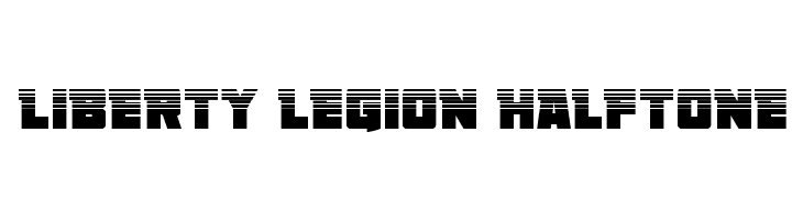 Liberty Legion Halftone  font caratteri gratis