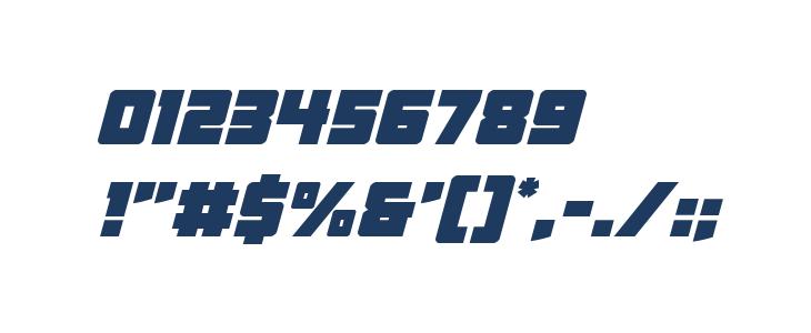 Liberty Legion Italic Other Characters