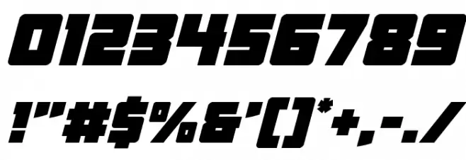 Liberty Legion Italic Font OTHER CHARS