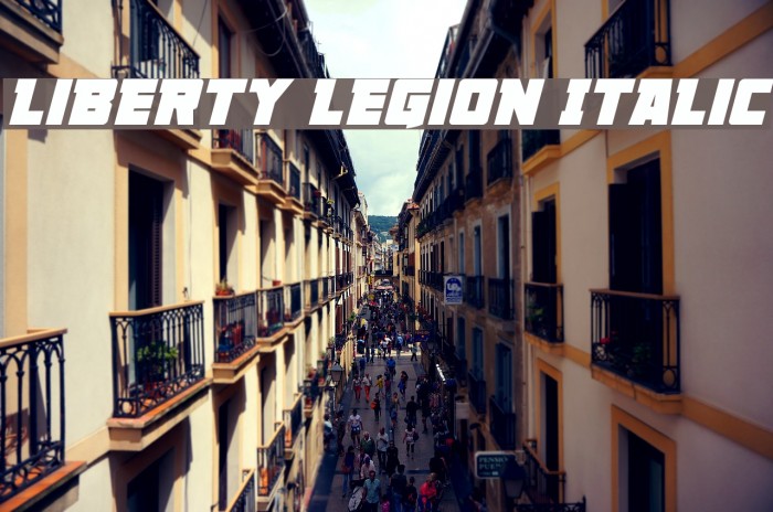 Liberty Legion Italic Example 3