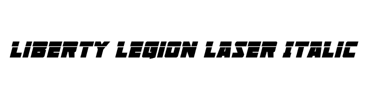 Liberty Legion Laser Italic  Frei Schriftart Herunterladen