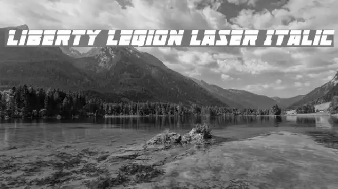 Liberty Legion Laser Italic Example 1