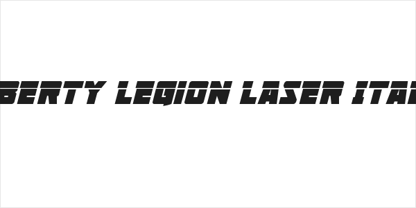 Liberty Legion Laser Italic Logo