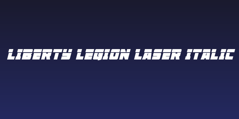 Liberty Legion Laser Italic Social Header