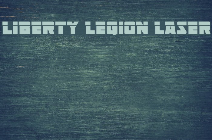 Liberty Legion Laser Font examples