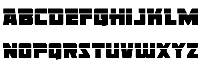 Liberty Legion Laser Font LOWERCASE