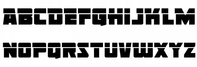 Liberty Legion Laser फ़ॉन्ट लोअरकेस