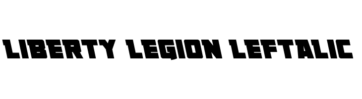 Liberty Legion Leftalic  Frei Schriftart Herunterladen