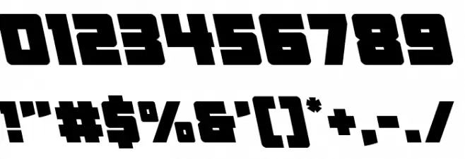 Liberty Legion Leftalic Font OTHER CHARS