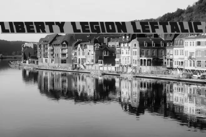 Liberty Legion Leftalic Font examples