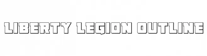 Liberty Legion Outline  Скачать бесплатные шрифты