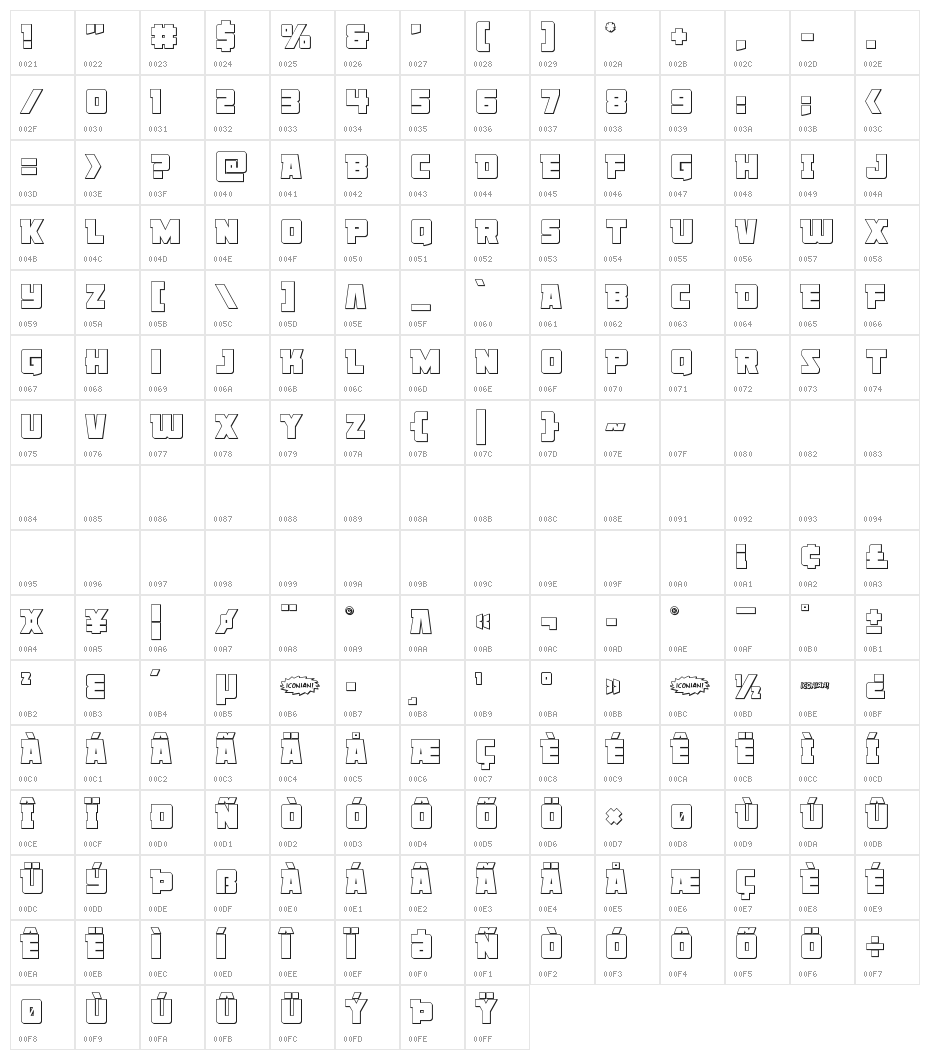 Liberty Legion Outline Character Map