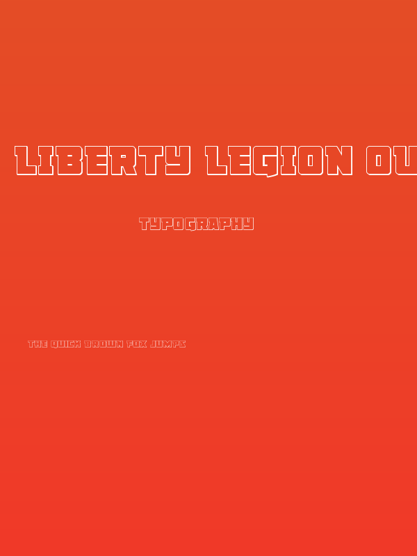 Liberty Legion Outline Poster