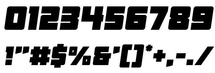 Liberty Legion Semi-Italic Font OTHER CHARS