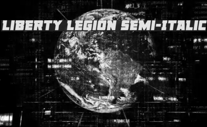Liberty Legion Semi-Italic Example 3