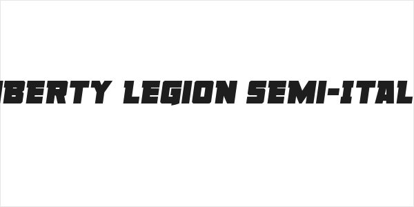 Liberty Legion Semi-Italic Logo