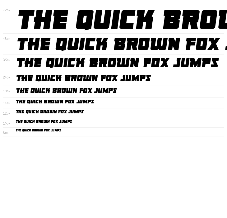 Liberty Legion Semi-Italic Waterfall