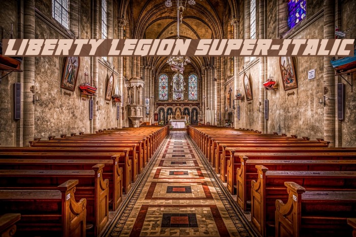 Liberty Legion Super-Italic Example 2