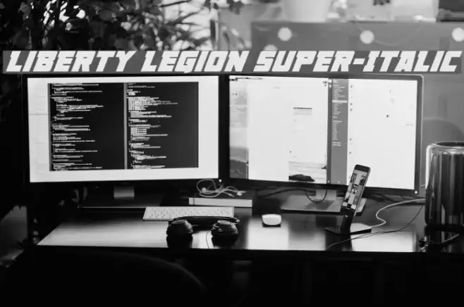 Liberty Legion Super-Italic Font examples