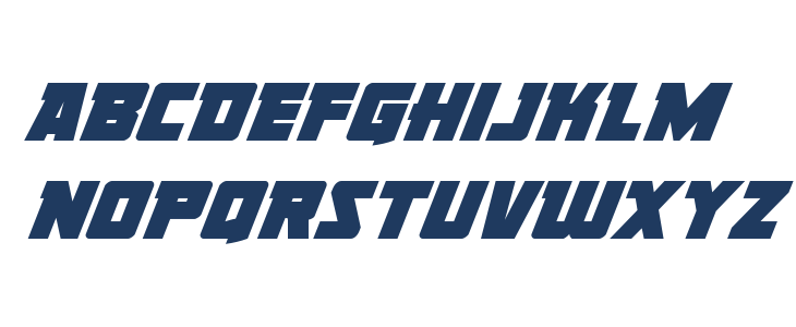 Liberty Legion Super-Italic Lowercase