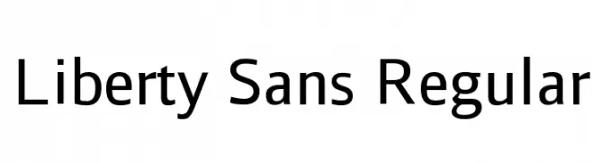 Liberty Sans Regular  नि: शुल्क फ़ॉन्ट्स डाउनलोड