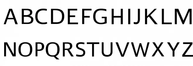 Liberty Sans Regular Шрифта ВЕРХНИЙ
